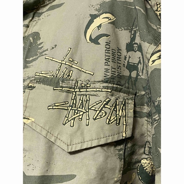 STUSSY(ステューシー)のStussy/アロハ/迷彩/30周年/ミリタリー/ジャケット/M65/カーキ/L メンズのジャケット/アウター(ミリタリージャケット)の商品写真