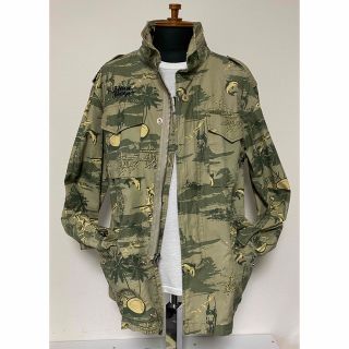 ステューシー(STUSSY)のStussy/アロハ/迷彩/30周年/ミリタリー/ジャケット/M65/カーキ/L(ミリタリージャケット)