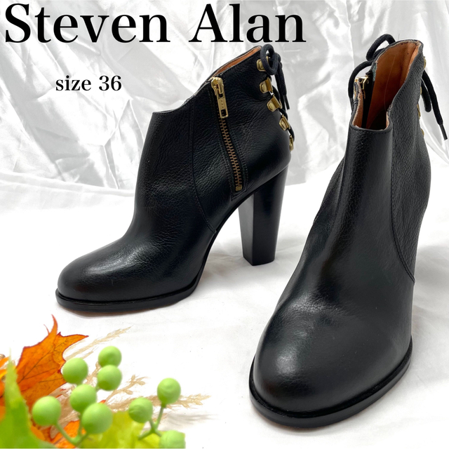 国産品 StevenAlan レースアップショートブーツ asakusa.sub.jp