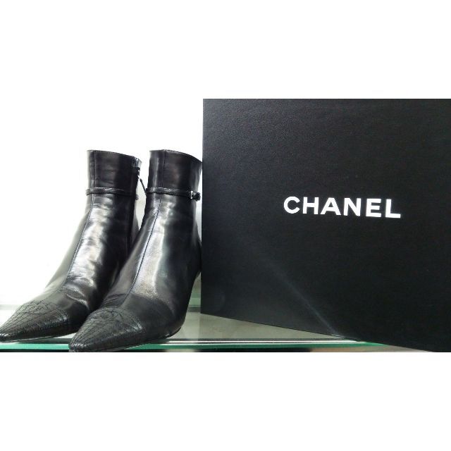 CHANEL - CHANEL シャネル ショートブーツ　レザーブーツ　ブーティー