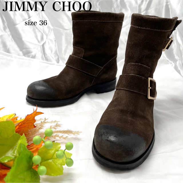 専用jimmy choo ジミーチュウ　バイカーブーツ　エンジニアブーツ