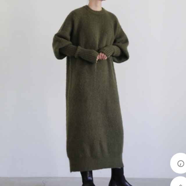 SELECT MOCA(セレクトモカ)のセレクトモカ　selectMOCA A/W サムホールロングニットワンピース レディースのワンピース(ロングワンピース/マキシワンピース)の商品写真