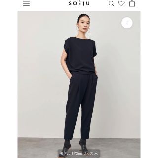 セオリー(theory)のエル様SOEJU タックパンツ　ネイビーSサイズ　ソージュ(その他)