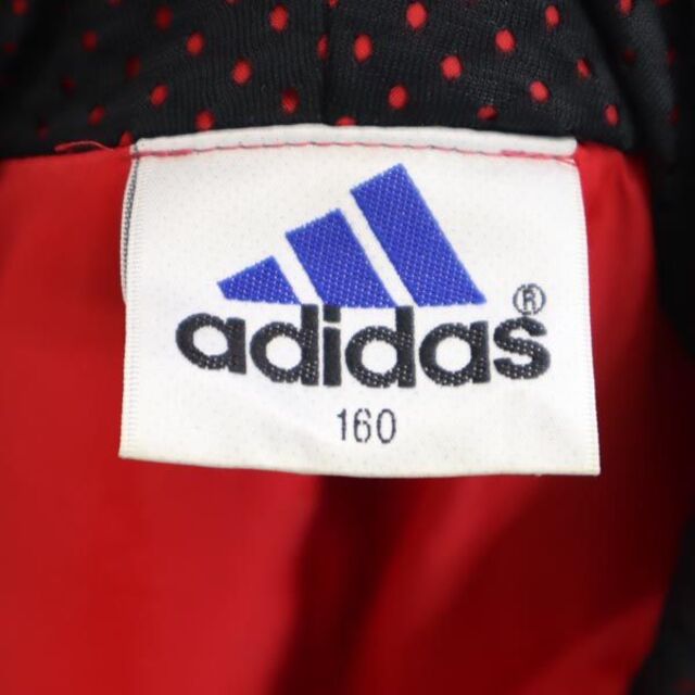 adidas(アディダス)のアディダス 90s デサント製 日本製 ASC-8130 中綿 ジャケット 160 赤 adidas フード キッズ 【中古】  【221201】 キッズ/ベビー/マタニティのキッズ服女の子用(90cm~)(ジャケット/上着)の商品写真