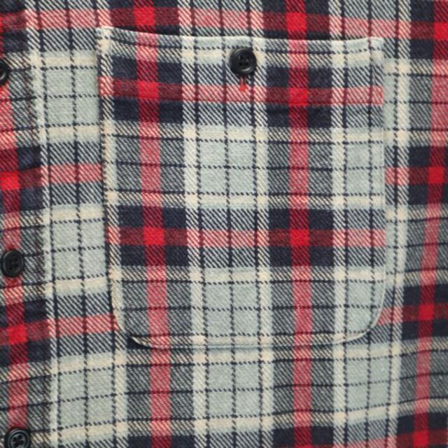 RRL - RRL 90s 初期黒タグ 赤三ツ星 チェック 長袖 シャツ S ダブル