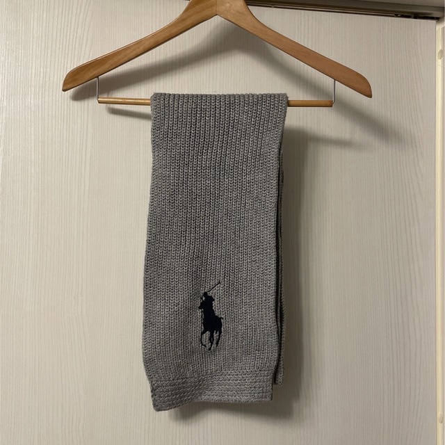 POLO RALPH LAUREN(ポロラルフローレン)のラルフローレン  マフラー　グレー キッズ/ベビー/マタニティのこども用ファッション小物(マフラー/ストール)の商品写真