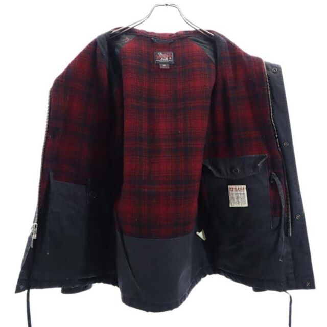 ウールリッチ USA製 マウンテンパーカー XS 黒 WOOLRICH リップストップ地 メンズ   【221205】