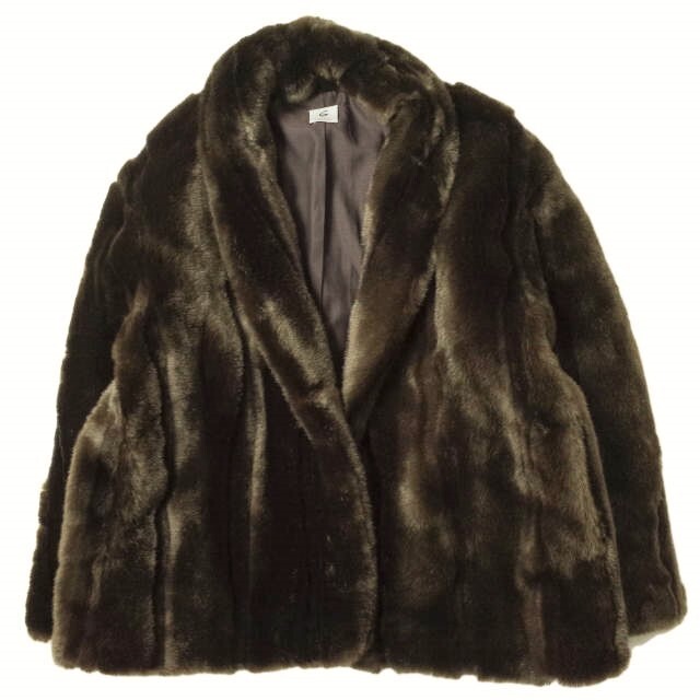 6 roku FAKE MINK FUR COAT ロク ファーコート36