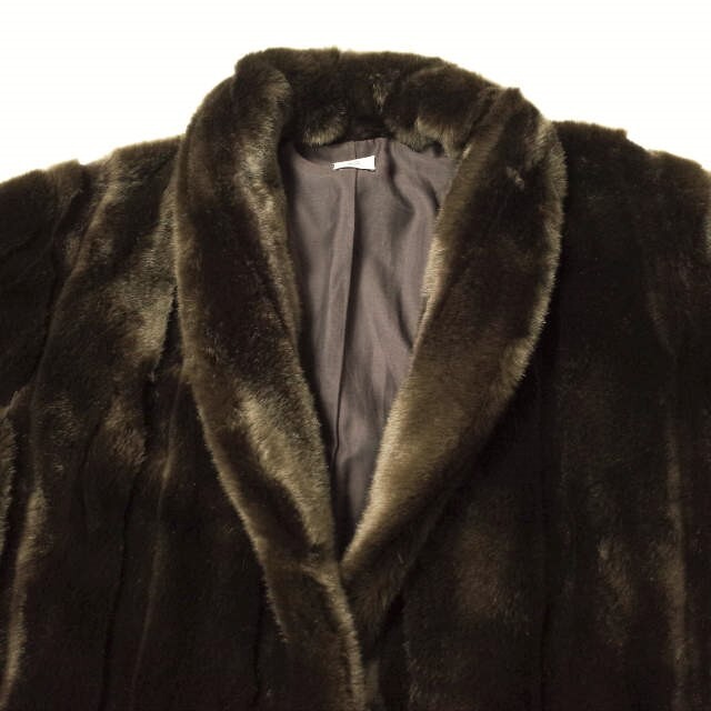 6 roku FAKE MINK FUR COAT ロク ファーコート36