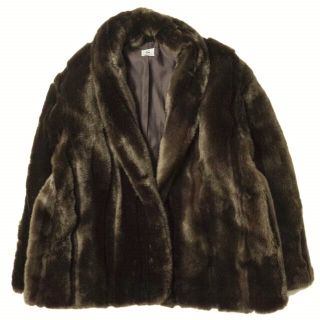 6 ROKU BEAUTY&YOUTH UNITED ARROWS ロク ビューティーアンドユース ユナイテッドアローズ V-NECK FAKE FUR COAT Vネックフェイクファーコート 1625-260-3684 38 ベージュ ボア アウター【6 ROKU BEAUTY&YOUTH UNITED ARROWS】