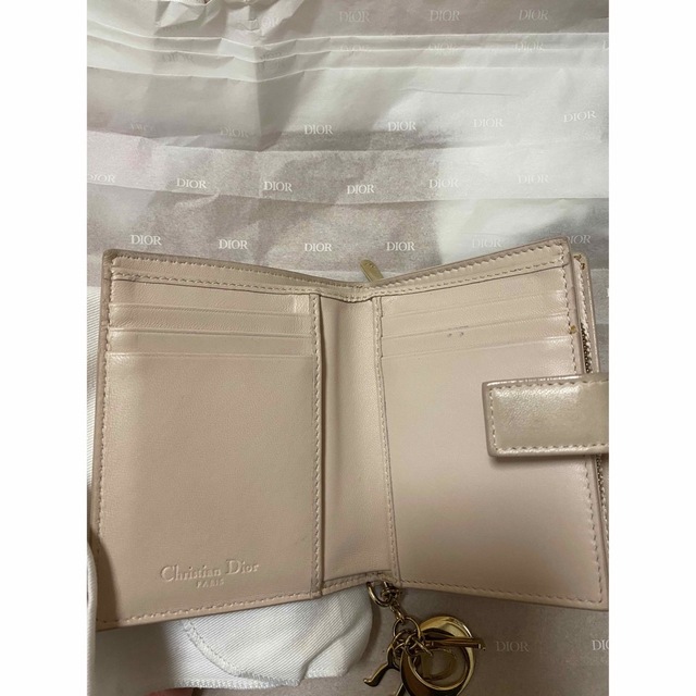 Dior クリスチャンディオール  カナージュ　二つ折り財布　ロータスウォレット 5