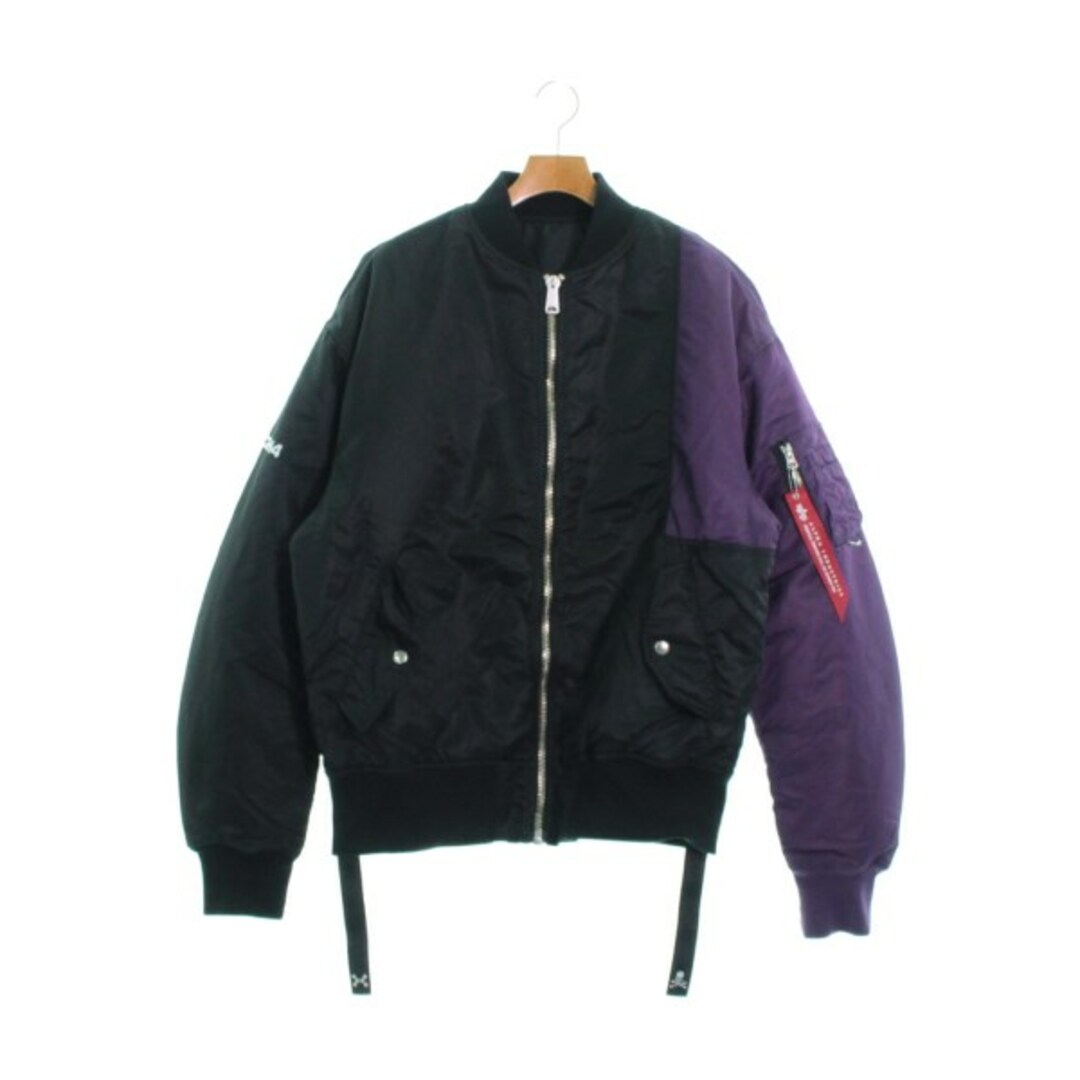 【お買い得!】 MASTER - JAPAN mastermind MIND 【古着】【中古】 黒x紫 M ブルゾン(その他) JAPAN その他