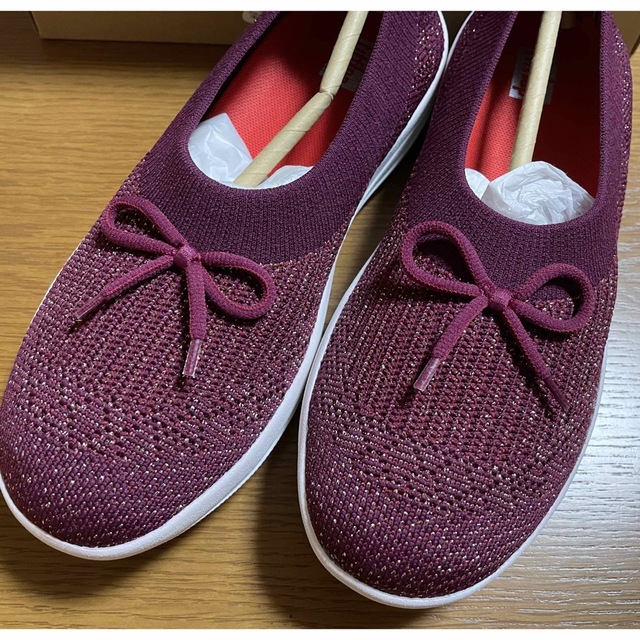 fitflop(フィットフロップ)のフィットフロップ　スリッポン　バレーシューズ　新品未使用品　タグ付き　専用箱付き レディースの靴/シューズ(スリッポン/モカシン)の商品写真