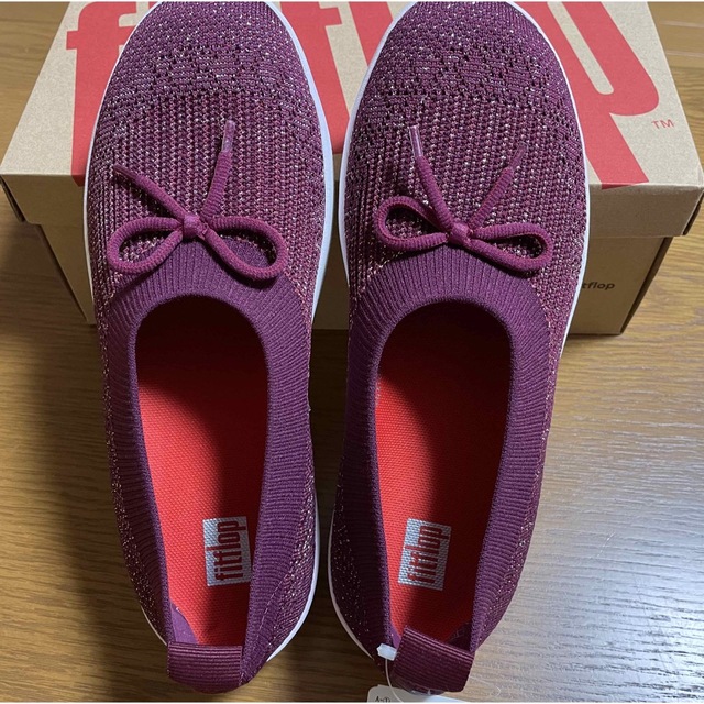 fitflop(フィットフロップ)のフィットフロップ　スリッポン　バレーシューズ　新品未使用品　タグ付き　専用箱付き レディースの靴/シューズ(スリッポン/モカシン)の商品写真