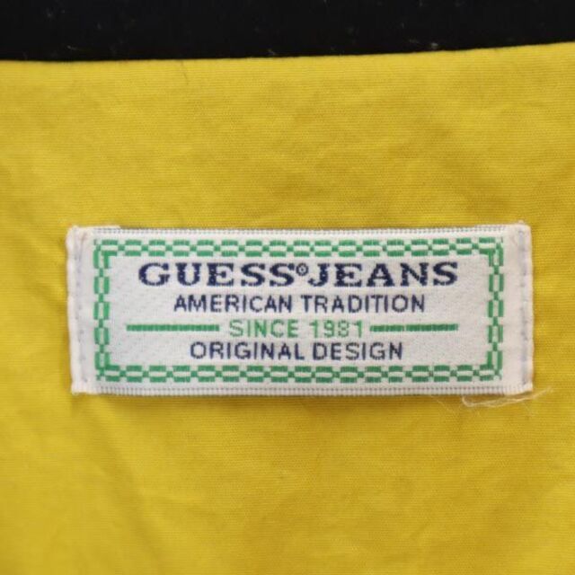 ゲス ハーフジップ マウンテンパーカー M 黄 Guess メンズ 【中古】 【221209】