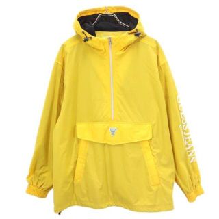 GUESS - ゲス ハーフジップ マウンテンパーカー M 黄 Guess メンズ
