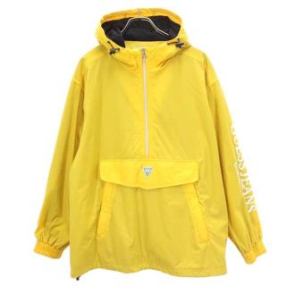 ゲス ハーフジップ マウンテンパーカー M 黄 Guess メンズ 【中古】 【221209】