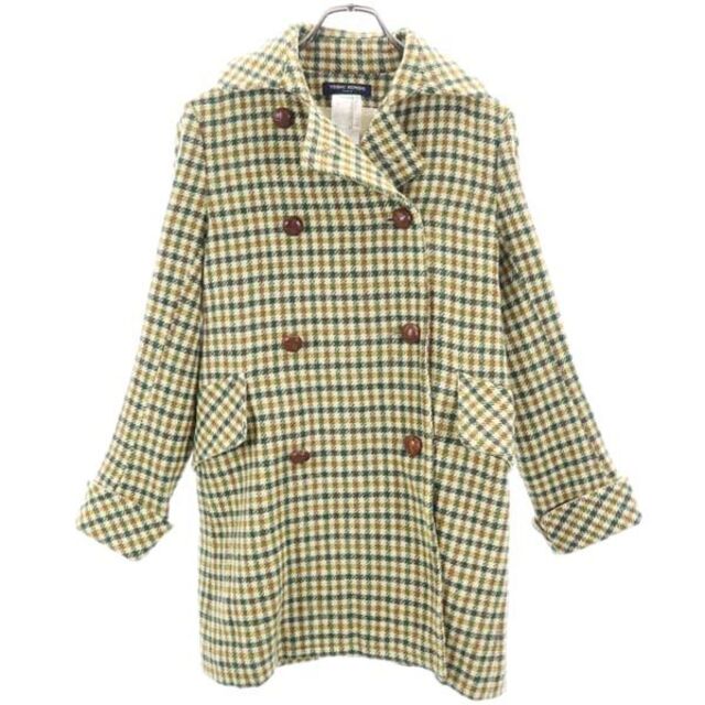 9080円 フランス製 KONDO 【221210】 HARRIS 茶×ベージュ×緑 TWEED