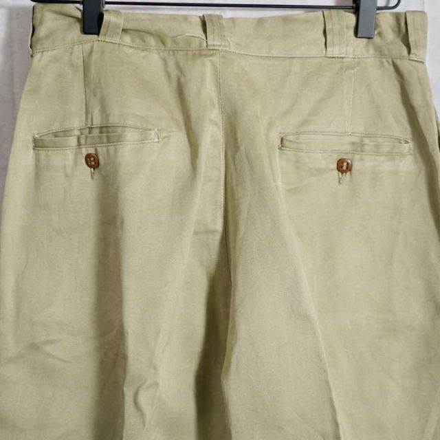 美品 50s 米軍 実物 尿素ボタン チノパン アメリカ軍 ベージュ