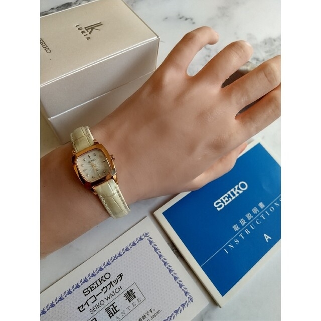 ノーデザイ SEIKO 8Pダイヤモンド レディースクォーツの通販 by