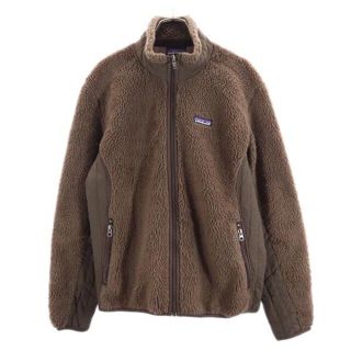 パタゴニア(patagonia)のパタゴニア ロゴ刺繍 ボアフリース L ブラウン系 patagonia レディース 【中古】  【221211】(ロングコート)