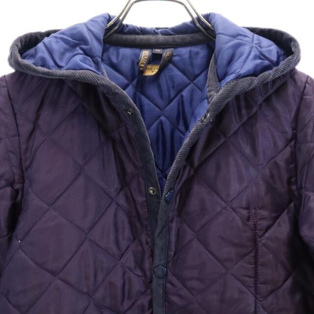 ★良品★LAVENHAM ラベンハム キルティングコート 36  紫 ブランドン