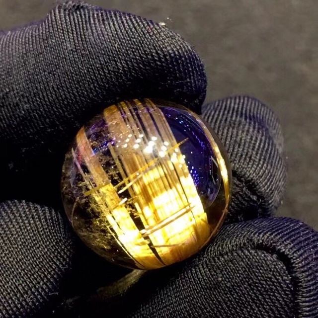 ⭐︎【天然】タイチンクオーツ 丸玉 16.2mm-