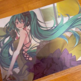 初音ミク　下敷き？　「こちら、幸福安心委員会です。」(キャラクターグッズ)