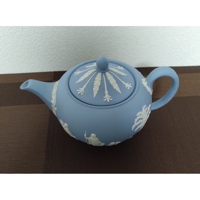 61%OFF!】 ウェッジウッド ジャスパーペールブルー ティーポット ...