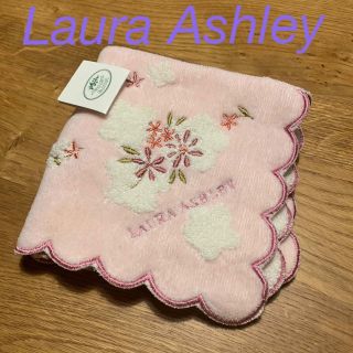 ローラアシュレイ(LAURA ASHLEY)のLaura Ashley タオルハンカチ　ピンク(ハンカチ)