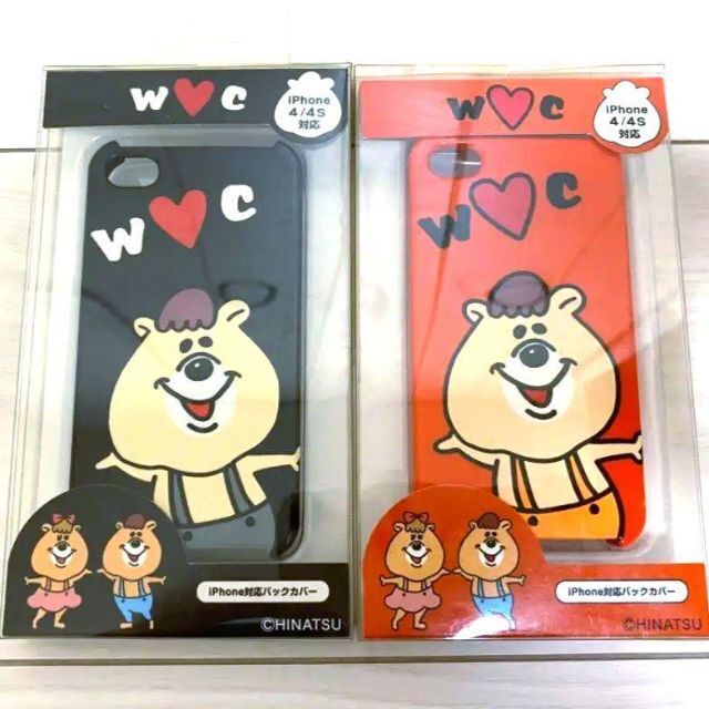 wc(ダブルシー)の【8日出品の日セール】クマタンカバー　iPhone4/4s対応　2個セット エンタメ/ホビーのおもちゃ/ぬいぐるみ(キャラクターグッズ)の商品写真