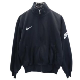 ナイキ(NIKE)のナイキ スウッシュ ジャージ ブラック NIKE SWOOSH ジャケット ロゴ刺繍 メンズ 【中古】  【221211】(ジャージ)