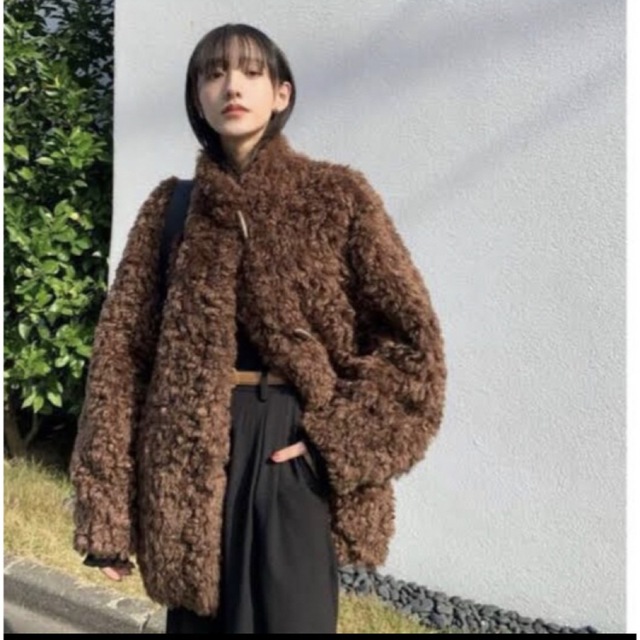 CLANE CURL FUR SHORT COAT 美品