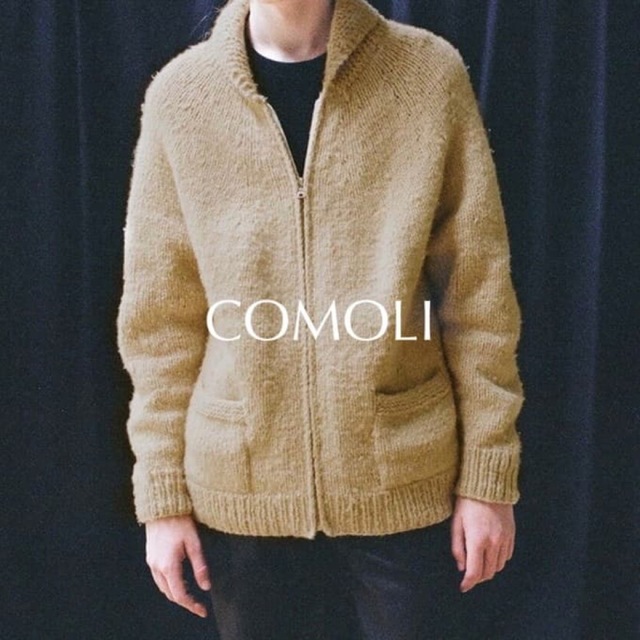 ハンドスパン カシミヤ カウチンニット　22aw comoli カシミアトップス