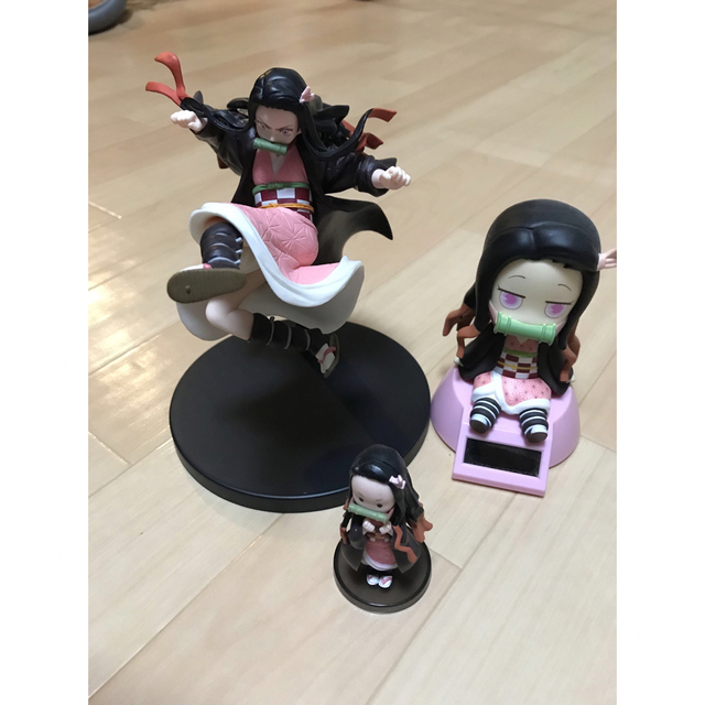 禰󠄀豆子フィギュア置物セット ハンドメイドのおもちゃ(フィギュア)の商品写真