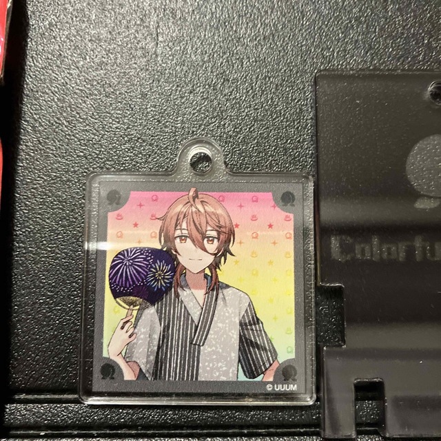 新品☆カラフルピーチ☆極楽湯☆コラボ☆うり☆銭湯鍵キーホルダーの