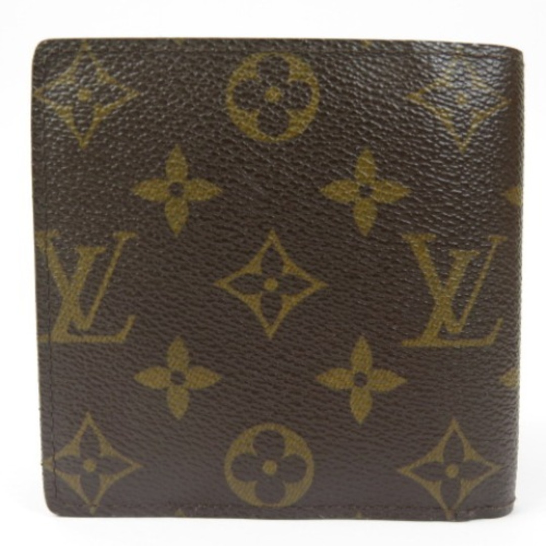 綺麗 LOUIS VUITTON ルイヴィトン マルコ ベタ無 モノグラム 二つ折り