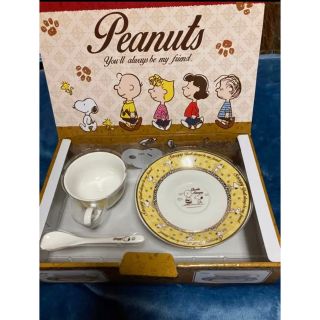 スヌーピー(SNOOPY)の非売品　スヌーピー  カップ＆ソーサーwithスプーン(グラス/カップ)