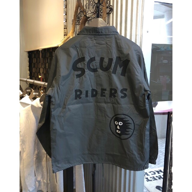 スカムボーイタトゥー×パンダベアーズ セメント コーチジャケット XL
