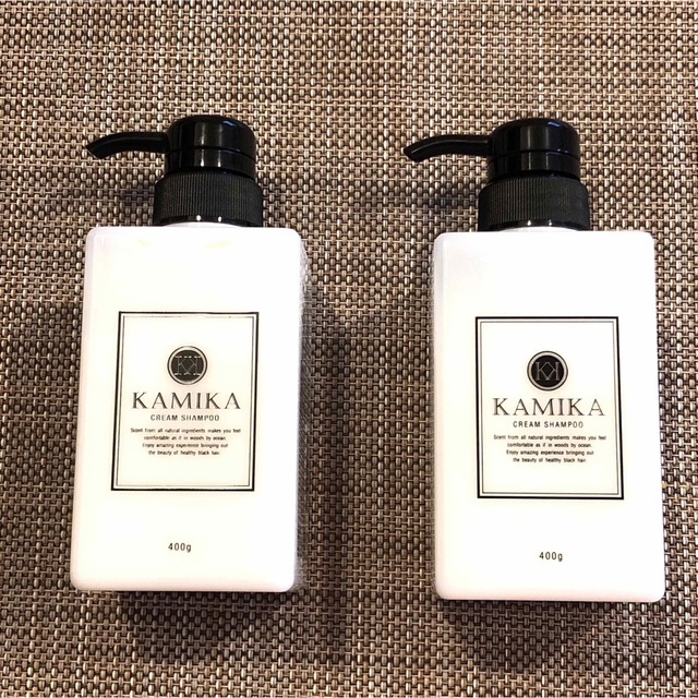 【2本セット】新品❗️KAMIKA クリームシャンプー ボトル 400g 1