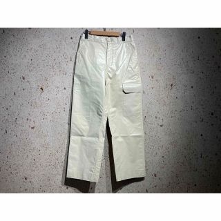 セール 22AW UNDECORATED ヴィーガンレザーペインターパンツ