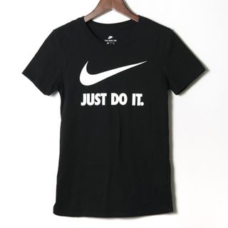 ナイキ(NIKE)のナイキ 半袖Ｔシャツ ビッグロゴ プリント 半袖TEE クルーネック レディース Sサイズ ブラック NIKE(Tシャツ(半袖/袖なし))