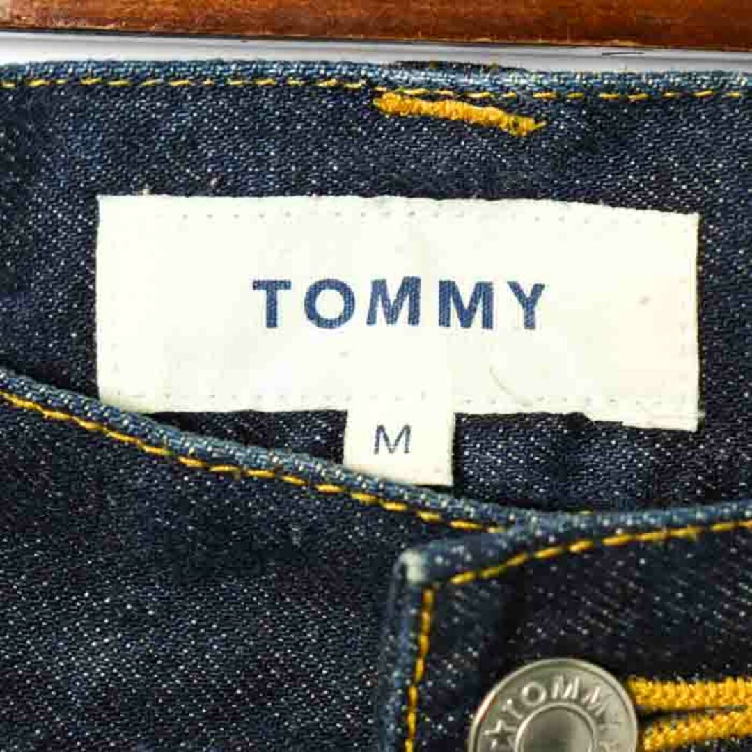 TOMMY(トミー)のトミー デニムパンツ ロールアップ ノーウォッシュ ジーパン ジーンズ メンズ Mサイズ ネイビー TOMMY メンズのトップス(ジャージ)の商品写真