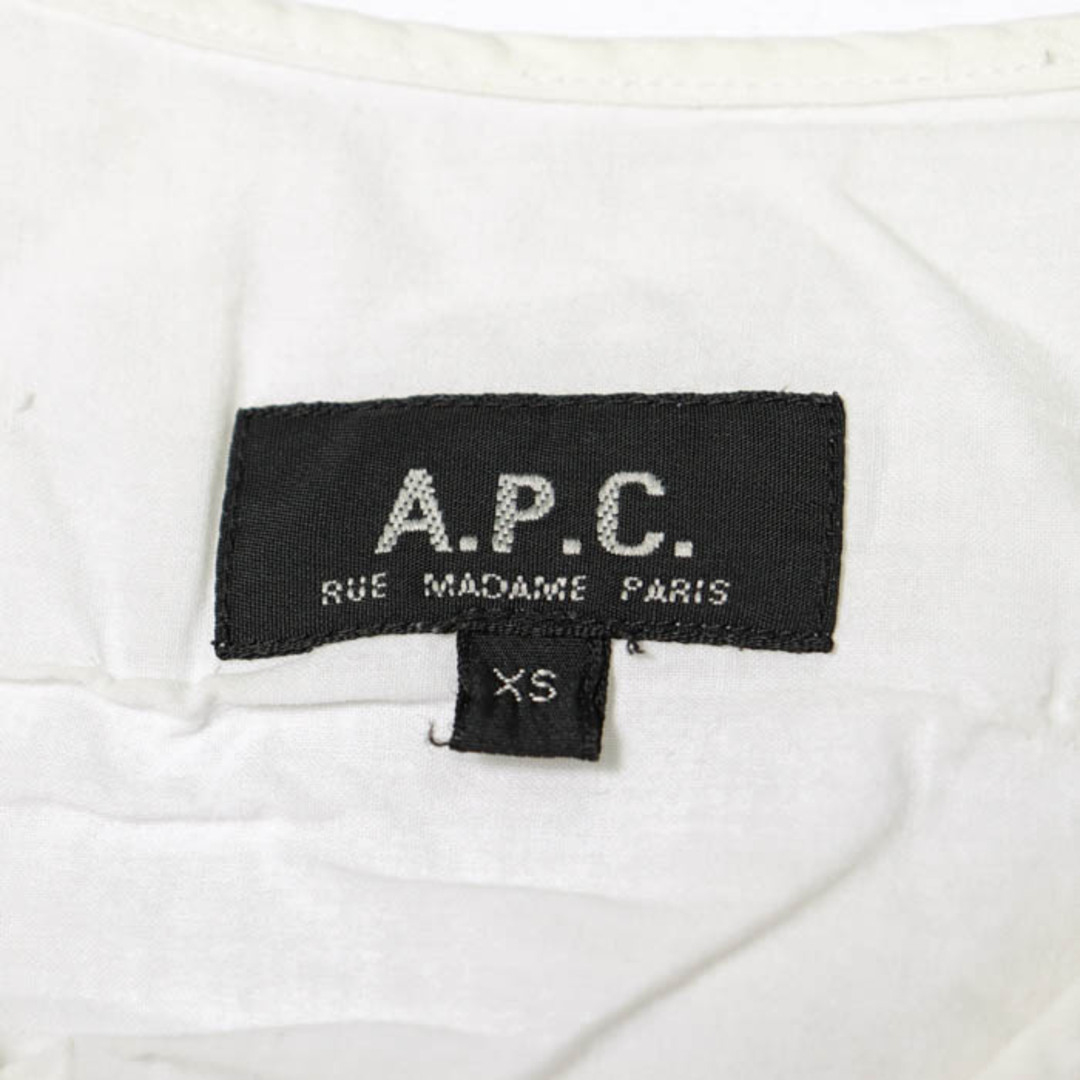 A.P.C(アーペーセー)のアー・ペー・セー 半袖Ｔシャツ 5分袖 Vネック Tシャツ 半袖 無地 レディース XSサイズ ホワイト A.P.C. レディースのトップス(Tシャツ(半袖/袖なし))の商品写真