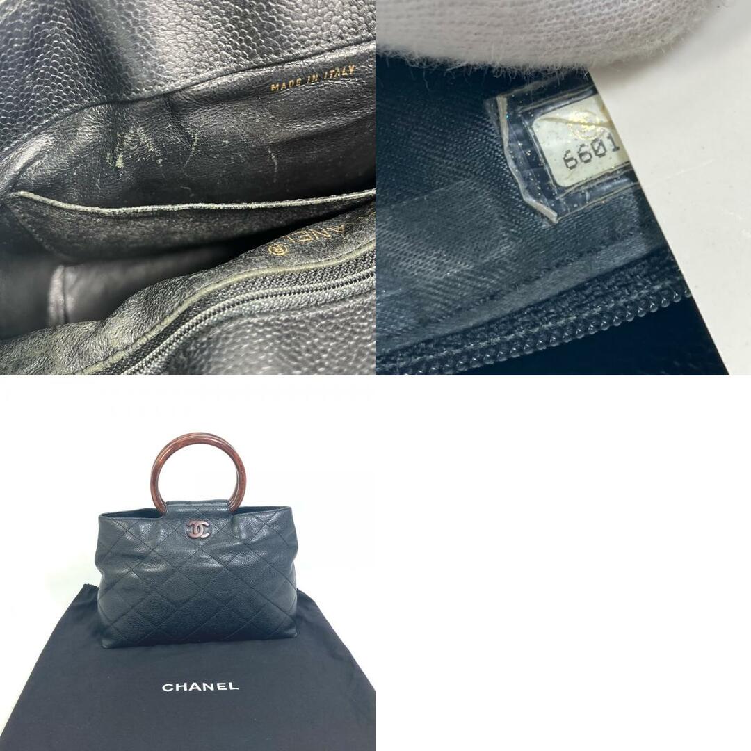 CHANEL - シャネル CHANEL ウッドハンドル CC ココマーク カバン CHANEL - シャネル CHANEL ウッドハンドル CC ココマーク カバン