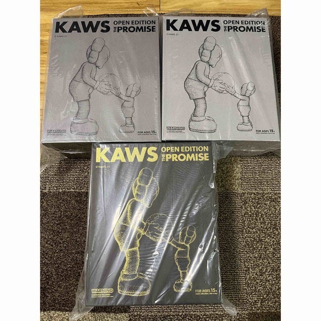 MEDICOM TOY(メディコムトイ)のkaws the promise 3色セット ハンドメイドのおもちゃ(フィギュア)の商品写真