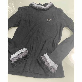 ポンポネット(pom ponette)の　ポンポネット　120 黒タートルネック(Tシャツ/カットソー)