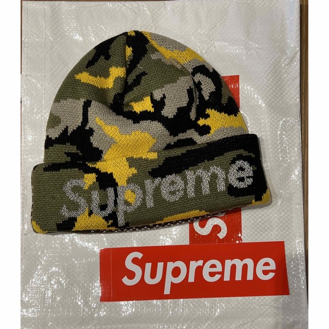 Supreme New Era Split Beanie イエローカモ柄新品