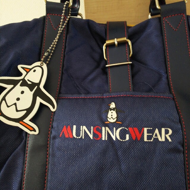 Munsingwear - マンシングウェア ゴルフ ボストンバッグ 青 ブルー 大