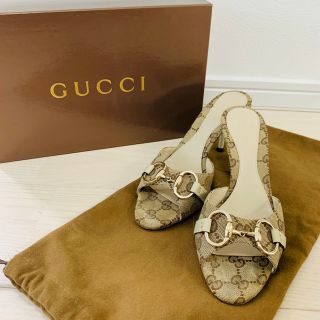 グッチ(Gucci)の【即日発送】グッチ ホースビット GG柄 セパレート オープントゥ パンプス(ハイヒール/パンプス)